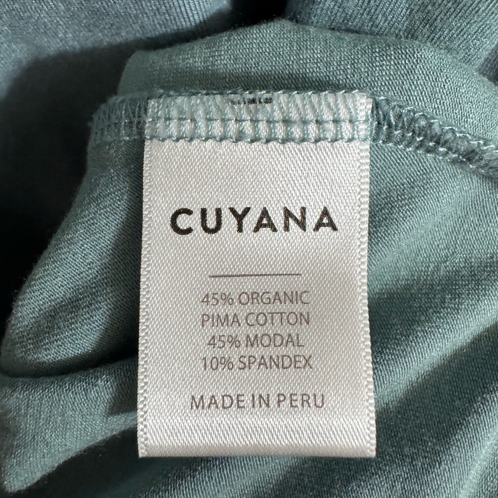 Cuyana Sleeveless Seafoam Green Drape Back Dress Size Medium - Picture 6 of 13